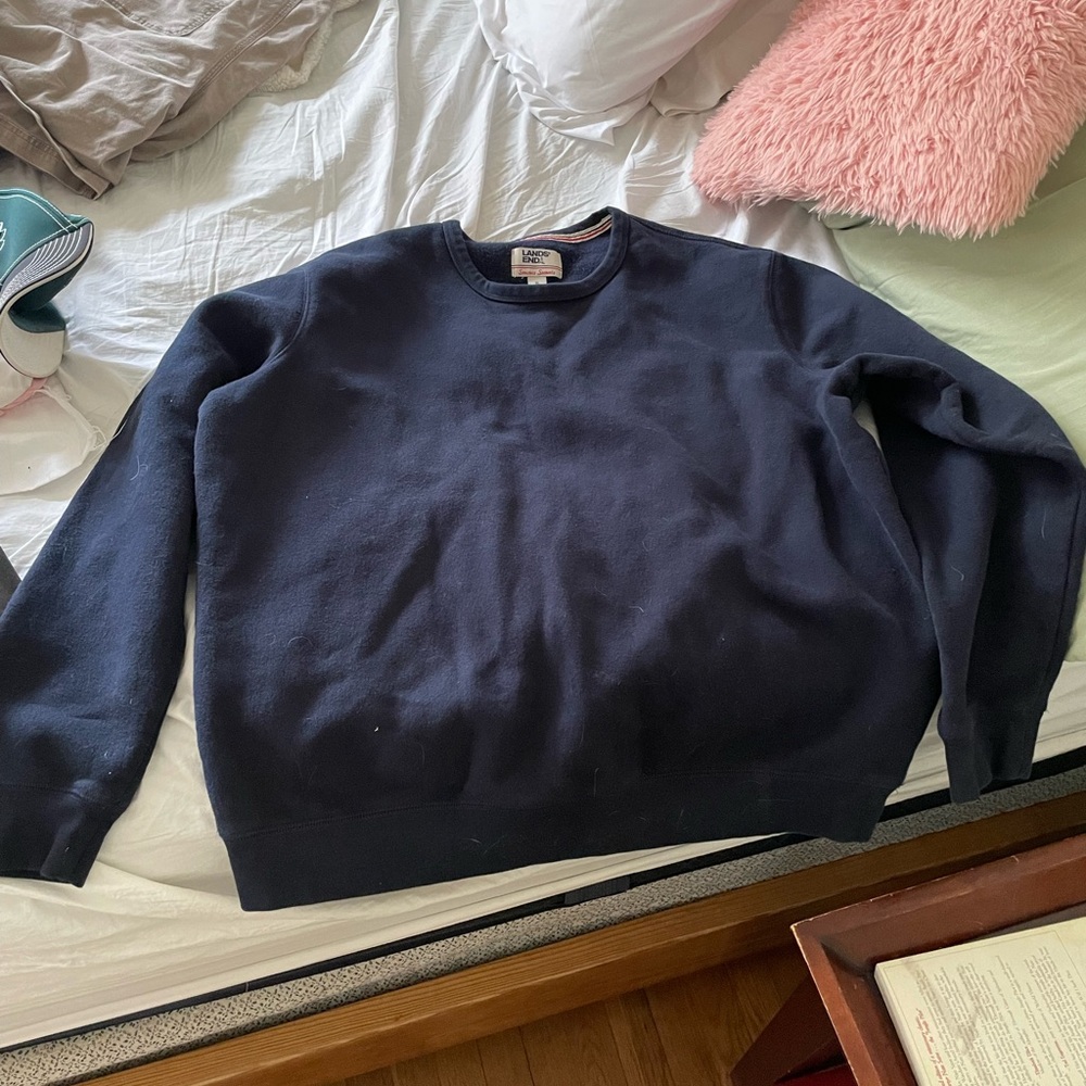 Nice thick sweater or sweatshirt 
Work once was too small